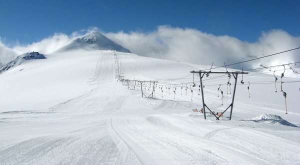 Condiciones excepcionales de nieve en Passo Stelvio con Tina Maze como protagonista