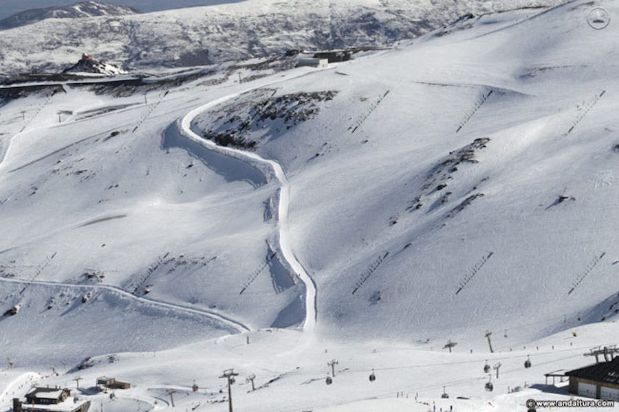 Sierra Nevada podrá captar casi el doble de agua del río Monachil para producir nieve artificial