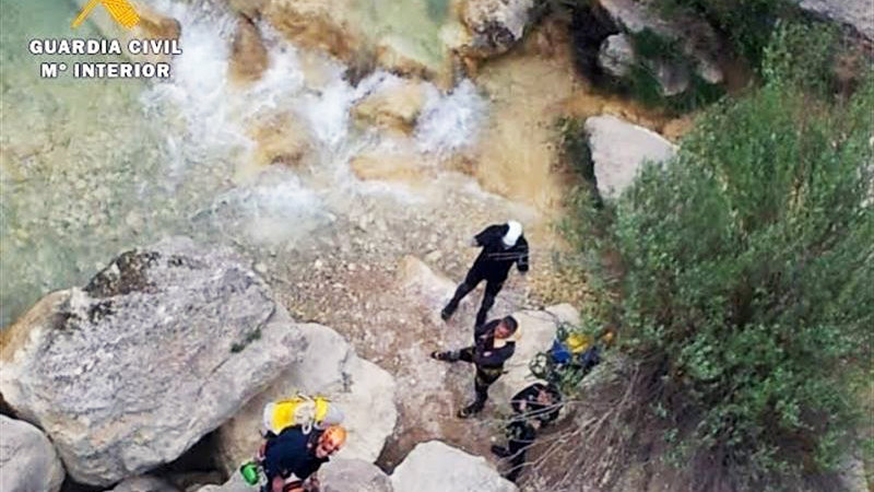 Un barranquista muere ahogado en la Sierra de Guara en el Pirineo oscense