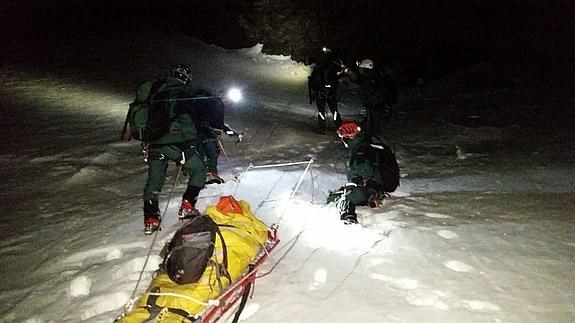 Un montañero rescatado "in extremis" en Sierra Nevada