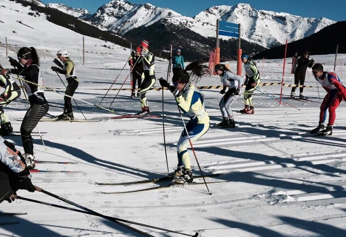 Competición del equipo de la RFEDI de esquí de fondo. Imagen de archivo