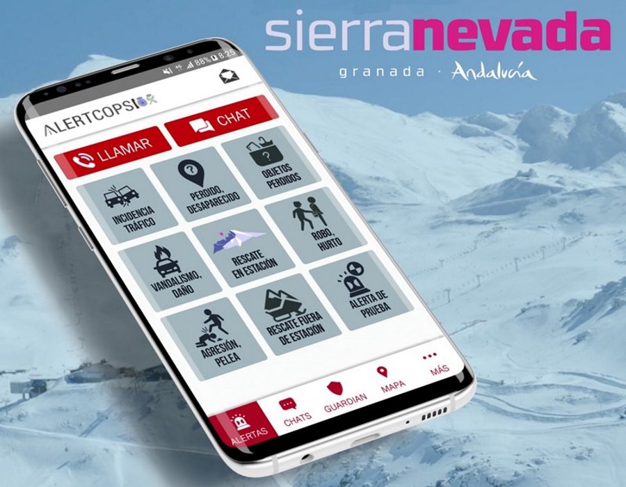 Sierra Nevada presenta una APP para el rescate en pistas y la montaña granadina