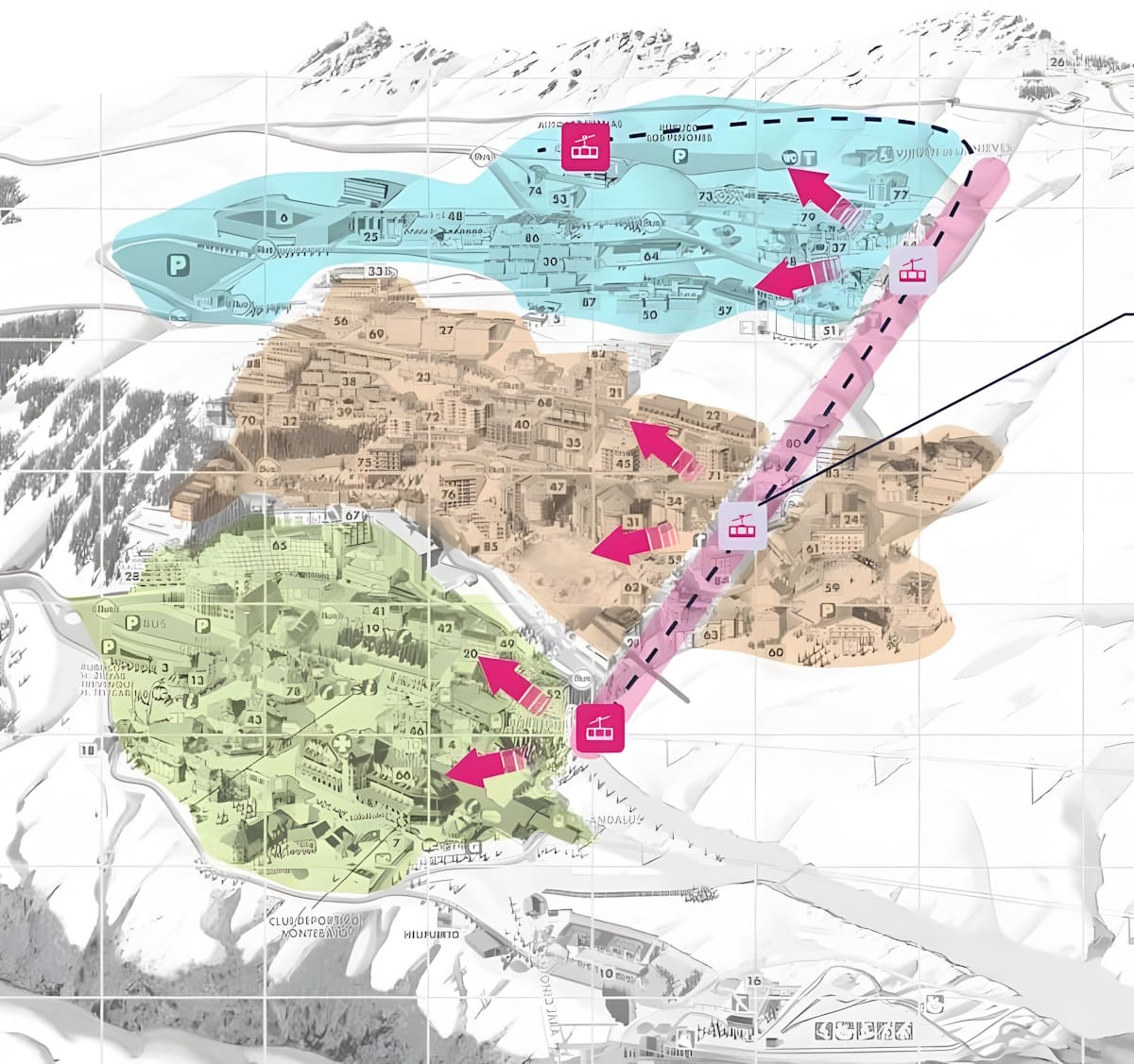 Sierra Nevada sustituirá el telesilla Parador por un moderno telecabina con cuatro paradas