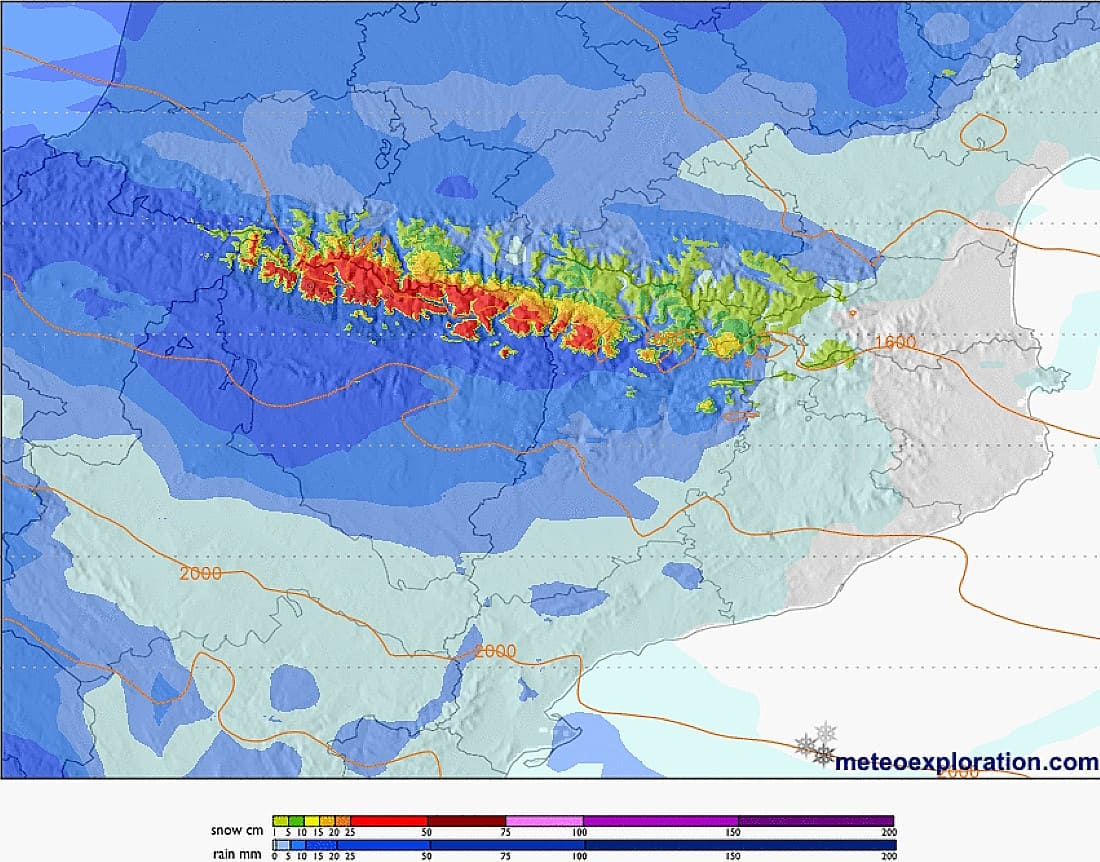 Día de Reyes estable y cambio de tiempo el fin de semana con nevadas de 15 a 40 cm