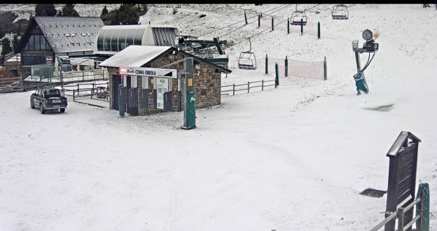 Está nevando y en una semana podríamos estar esquiando