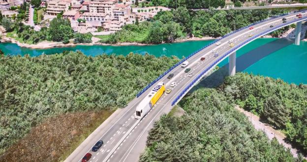 Momento clave para la C-16 entre Berga y Bagà para ir a las estaciones de esquí de la Cerdanya