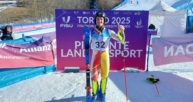 Tomás Barata conquista el bronce en Combinada Alpina en la Universiada de Torino