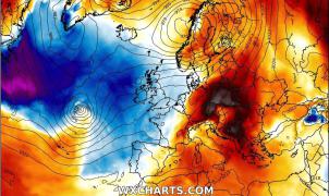 Fin de semana loco: nevadas, descenso de cotas, viento y subida de temperaturas el domingo