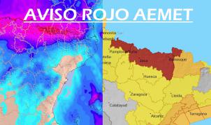 Riesgo extremo en los Pirineos: la AEMET activa el aviso rojo por intensas nevadas