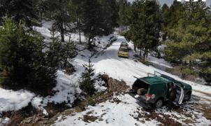 Los agentes rurales denuncian unos esquiadores de montaña cerca de puigcerdà