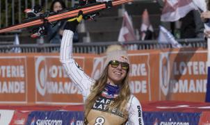 Ester Ledecka sella su victoria en el descenso de Crans Montana