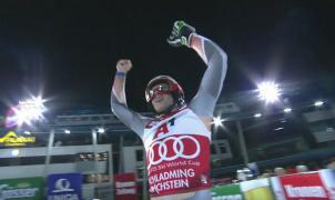 La bajada imposible de Henrik Kristoffersen que le lleva a la victoria en el slalom de Schladming