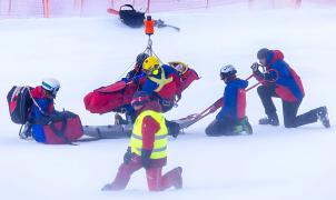 La esquiadora checa Tereza Nova, en coma inducido tras una violenta caída en Garmisch