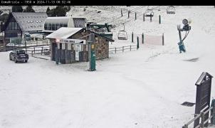 Está nevando y en una semana podríamos estar esquiando