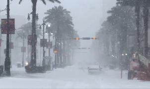 La ciudad de Nueva Orleans (EE.UU.) vive la mayor nevada de su historia 