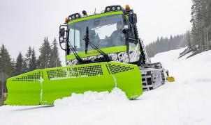Primera máquina pisa nieves totalmente eléctrica para preparar las pistas de esquí