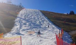 Polémica medioambiental en Austria porque una pista de esquí ha abierto gracias al cultivo de nieve
