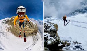 Récord guinness con un salto BASE de esquí desde 5.753 metros en el Himalaya