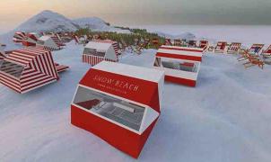 La "playa de nieve" llega a la montaña de Aspen