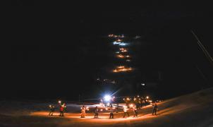 2.500 luces iluminan Alp 2500: el increíble vídeo grabado con drones