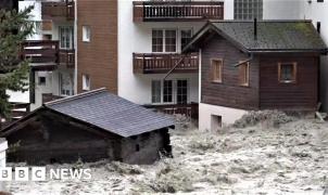La estación de esquí de Zermatt, aislada del mundo por inundaciones