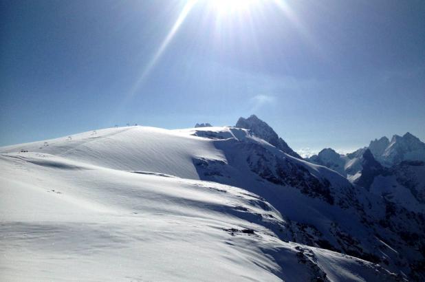 Imagen del glaciar de 2 Alpes en pleno junio 2013