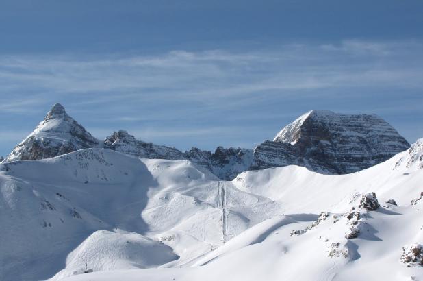 Imagen de las montañas nevadas de Formigal