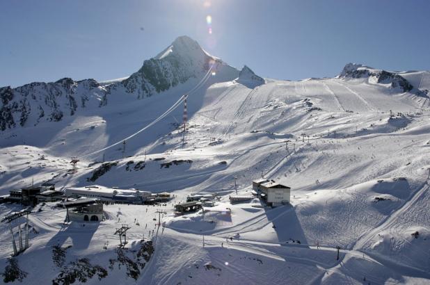 Aspecto magnífico de la zona del glaciar de Kitzsteinhorn