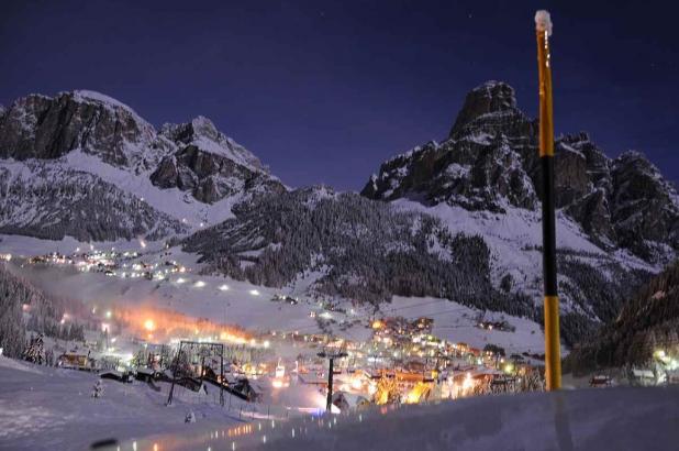 Maravillosa imagen nocturna de la zona de Alta Badia 