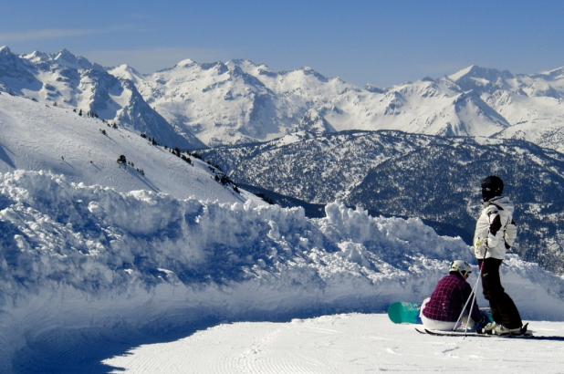 Una bonita imagen de Baqueira Beret en Marzo 2014