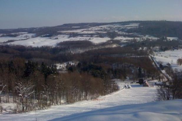 Paisaje nevado en Cazenovia