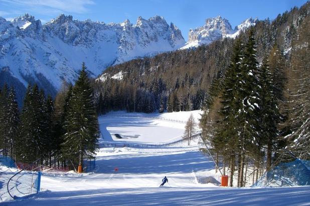 Esquiando en Forni di Sopra