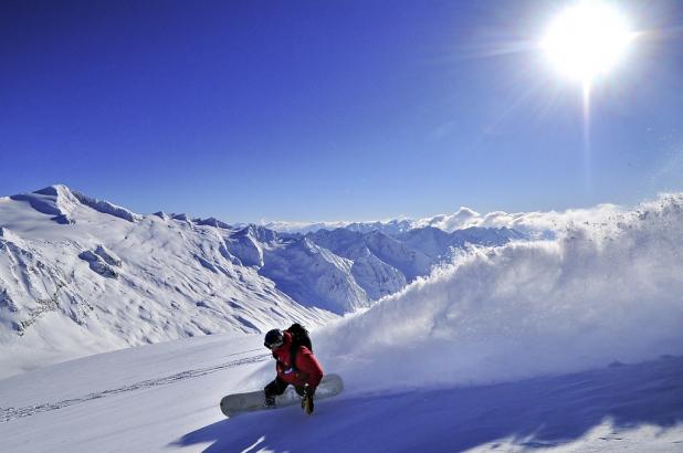 Snowboard en Revelstoke, Columbia Británica