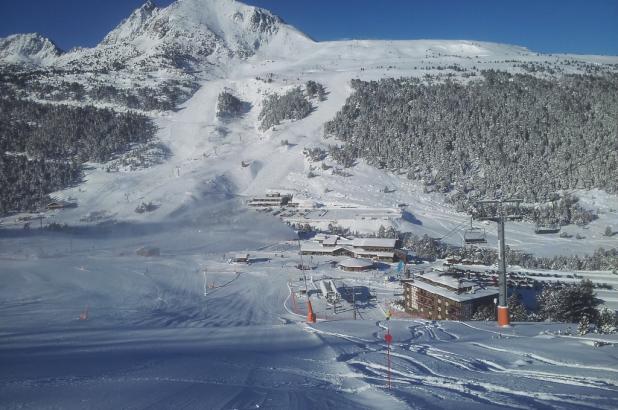 Vista de la zona del Cubil en Grau Roig, Grandvalira