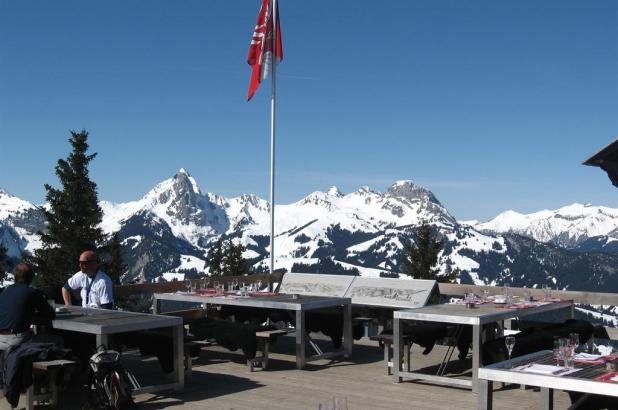 Bonitas vistas desde este restaurante en Wasserngrat