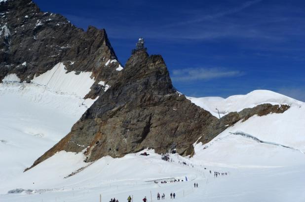 Imagen del glaciar de la Jungfrau tomada el 22 de agosto del 2013 por Lugares de Nieve