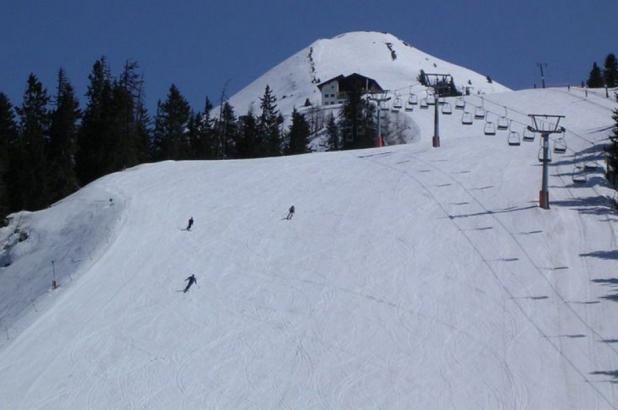 Esquiando en Kellerjoch