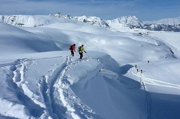 La Grave, freeriders a punto del descenso