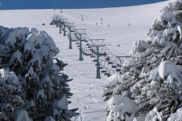 Bonita imagen del centro de esquí de Las Araucairas