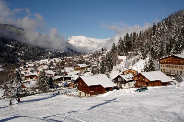 Panorámica de la estación de Les Contamines