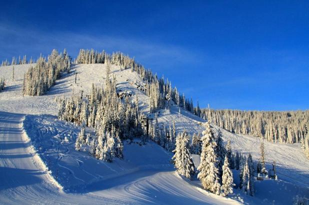 Nieve abundante en Lost Trail Powder Mountain