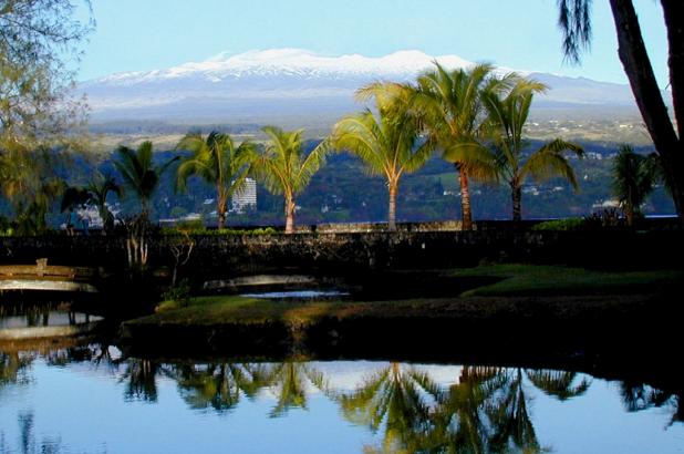 Vista del volcán de Mauna Kea