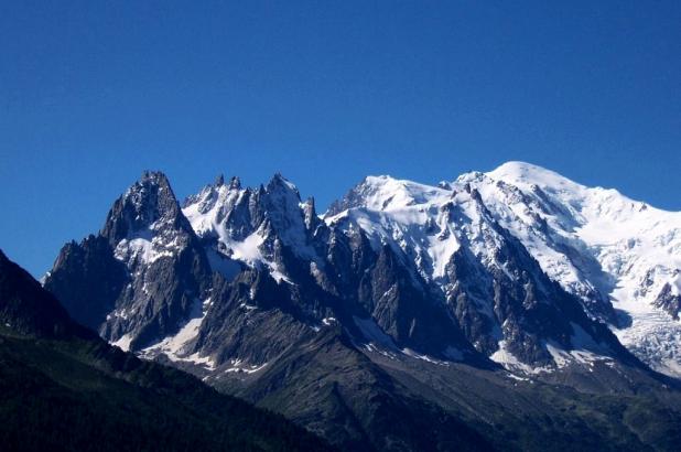 imagen del Mont Blanc en la Alta Saboya