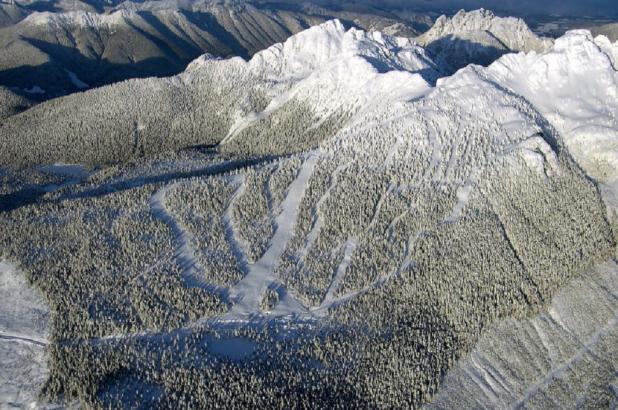 Vista aérea de Mount Cain