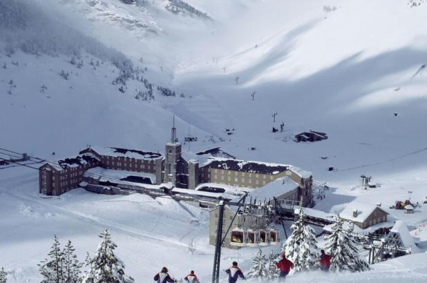 Gran día de nieve en Vall de Núria