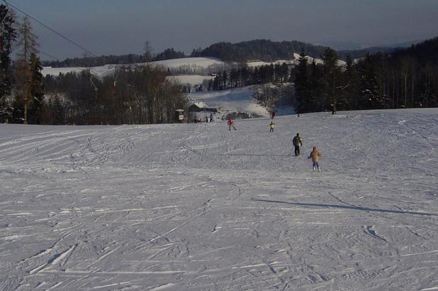 Esquiando en Oberwangen