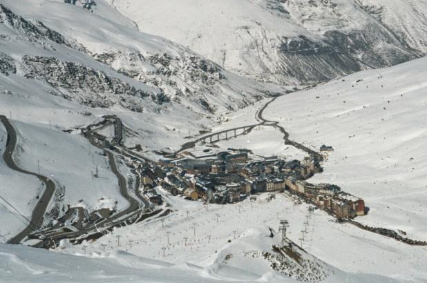 Imagen desde pistas del pueblo de Pas de la Casa en Andorra