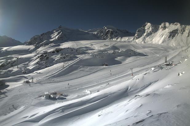 Aspecto del glaciar de Pitzal en diciembre del 2012