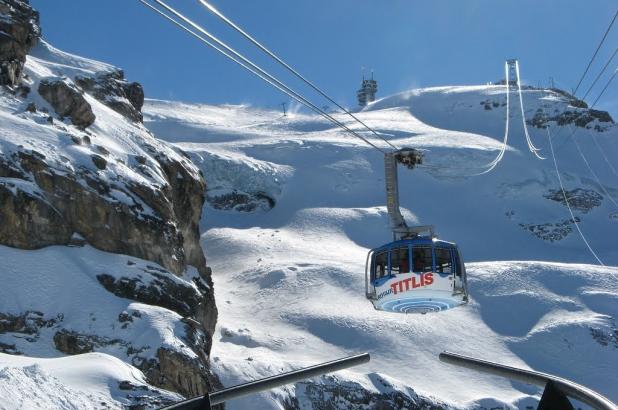 Imagen del teleférico rotatorio de Titlis