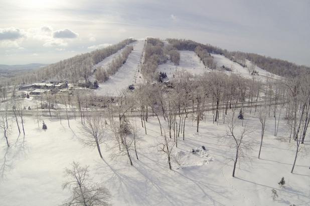 Paisaje nevado en Roundtop